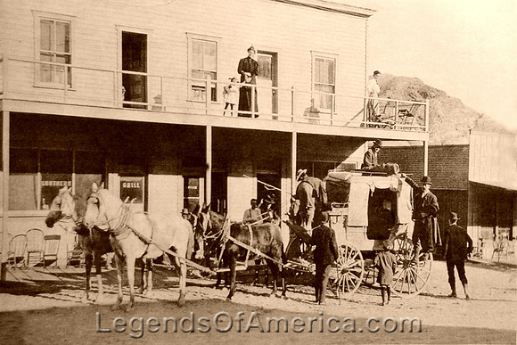 Rhyolite, NV - Stagecoach at the Southern Hotel