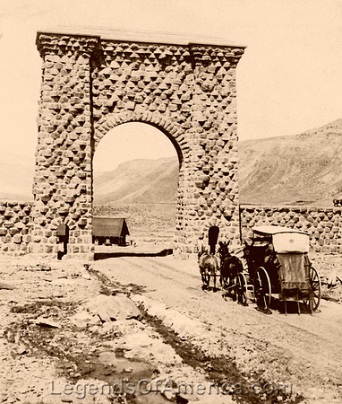 Yellowstone, WY - North Entrance, 1904