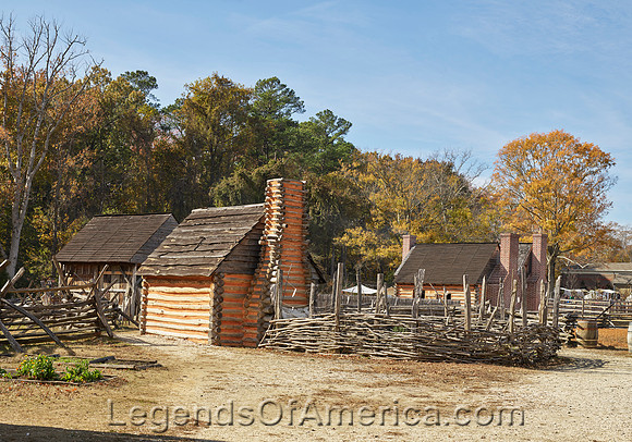 Yorktown,  VA - American Revolution Museum Slave Quarters