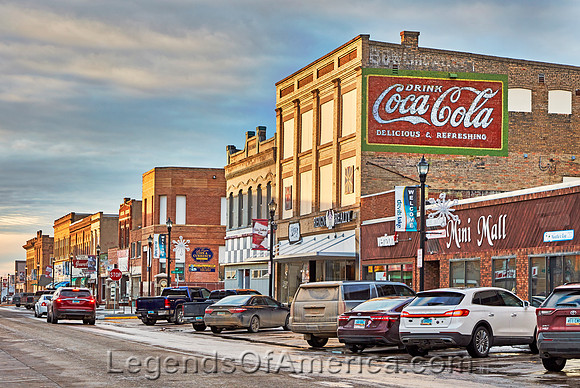 Devils Lake, ND - Downtown Block