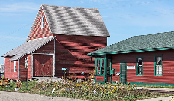 BonanzavilleND1900 Northern Pacific Railroad depot, moved from EmdenNDHighsmith2021