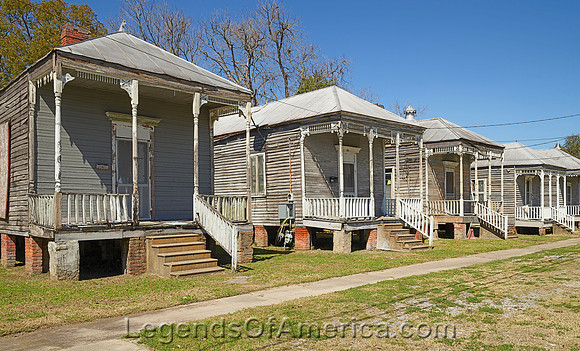 Donaldsonville, LA - Shotgun Houses