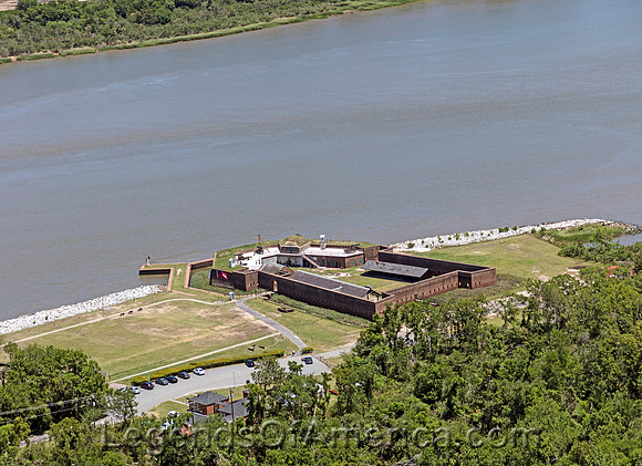 Savannah, GA - Fort James Jackson - Aerial