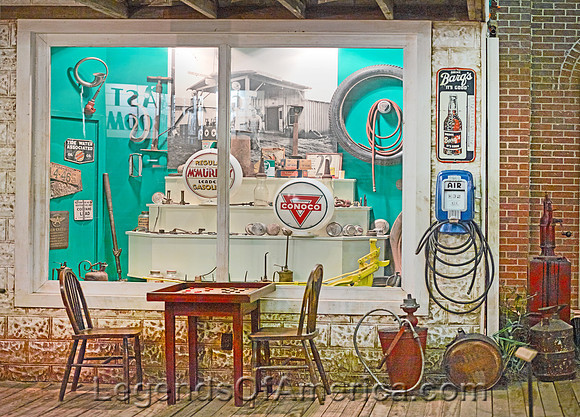 Kilgore, TX - East Texas Oil Museum Gas-station Window