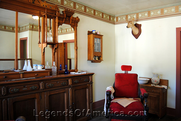 Wichita, KS - Old Cowtown - OHara's Barber Shop Interior