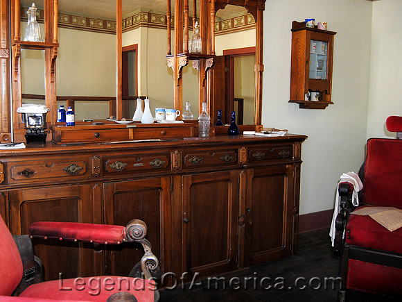 Wichita, KS - Old Cowtown - OHara's Barber Shop Interior - 2