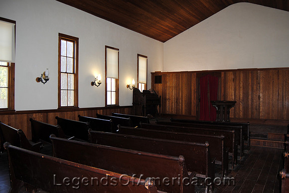 Wichita, KS - Old Cowtown - Presbyterian Church Interior