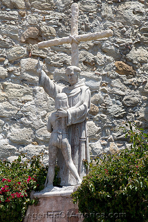 San Juan Capistrano, CA - Mission Statue - 2