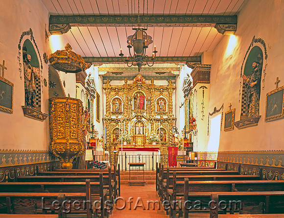 San Juan Capistrano, CA - Mission Interior