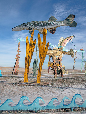 Enchanted Highway, ND - Fishermans Dream Scrap Metal Sculptures