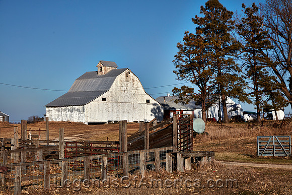 Nemaha County, NE - White Barn
