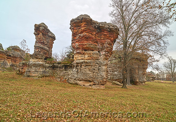 Concord, AR - Ozark Mountain Stone Pillars