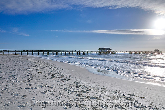 Naples, FL - Beach and Pier