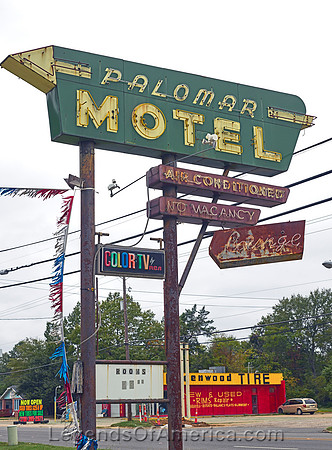 Shreveport, LA - Palomar Motel Sign