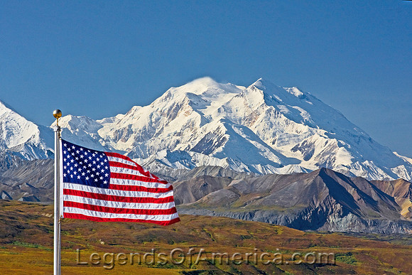 Denali National Park, AK - Mount McKinley Flag