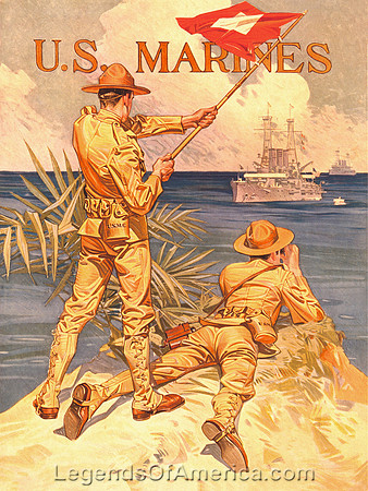 U.S. Marines Poster, 1917