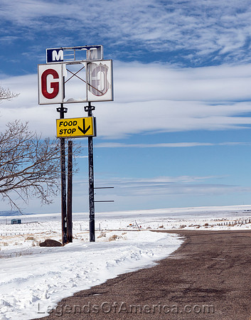 Rock Springs, WY - Old Gas Station Sign