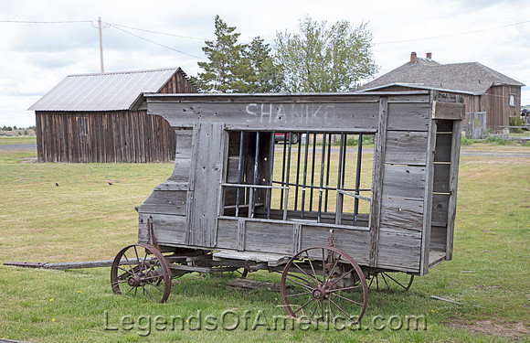Shaniko, OR - Old Jail Wagon