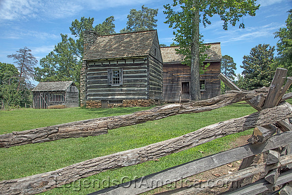 Greensboro, NC - Guilford National Military Park Colonial Village  Cabins