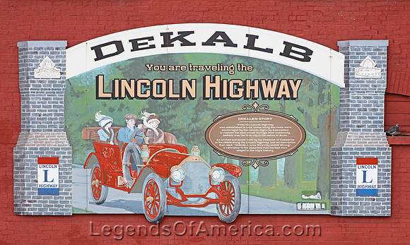 Sycamore, IL- DeKalb Lincoln Highway Mural