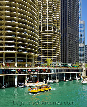 Chicago, IL - Chicago River Tour Boat