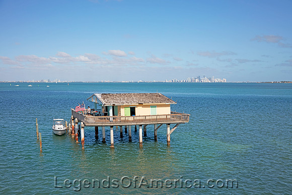 Stiltsville, FL - House on Pilings