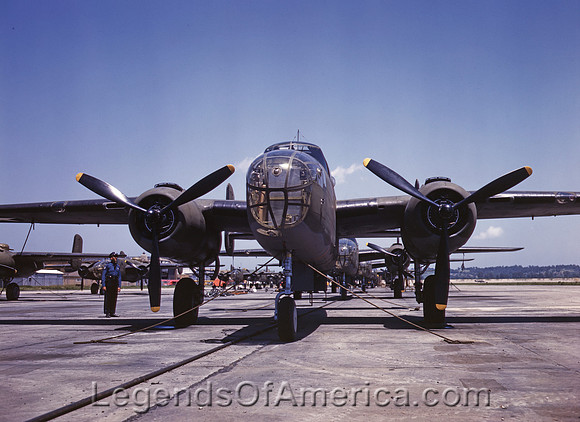 Kansas City, KS - KCKB-25 bombers at North American Aviation, 1942.