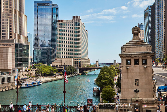 Chicago, IL - Downtown and Chicago River
