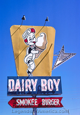 El RenoDairy Boy ice cream sign, Rt. 66Margolies1979