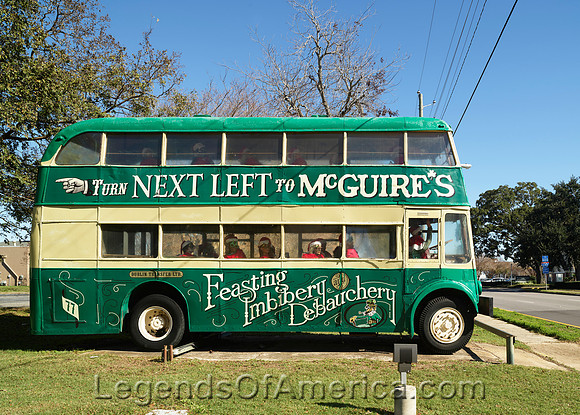 Pensacola, FL - Double-Decker Tourist Bus