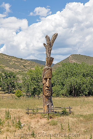 Rocky Mountain National Park, CO - Wooden Carving