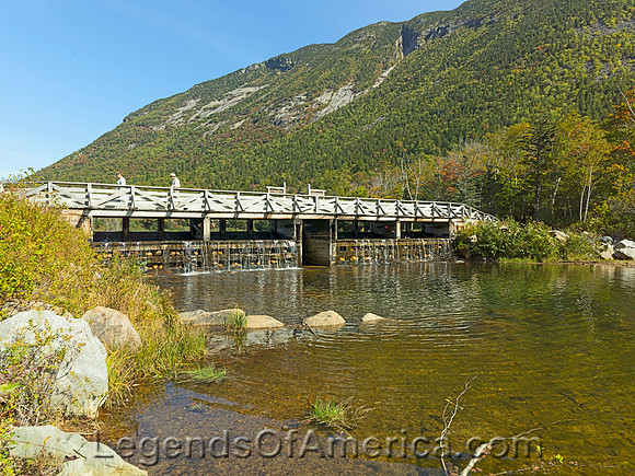 Crawford Notch State Park, NH - Saco River Footbridge