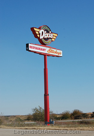 McLean, IL - Dixie Truck Stop Sign