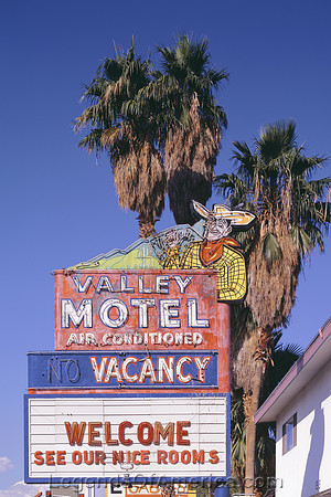 Las Vegas, NV -  Old Valley Motel Sign