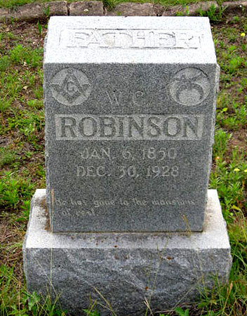 WC Robinson Headstone (1850-1928)