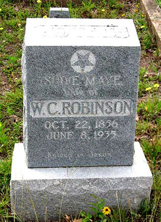 Sudie Mae Robinson Headstone (1856-1935)