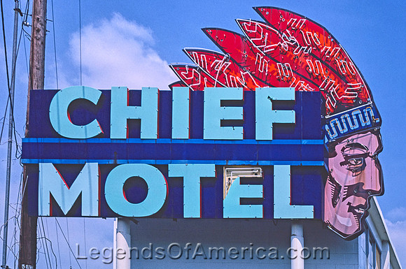 Houston, TX - Chief Motel Sign, 1977