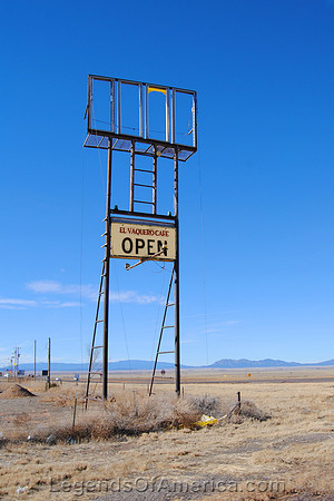 Moriarty, NM - Old Cafe Sign