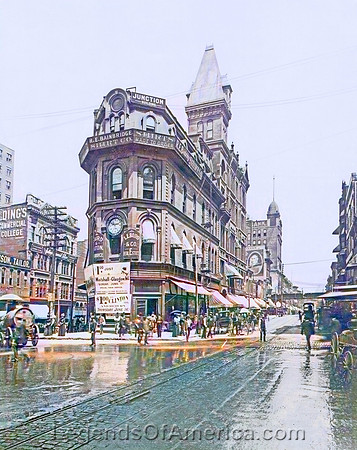 Kansas City, MO - The Junction, 1900 - Colorized