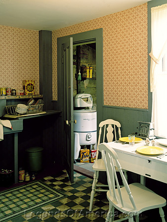 Portsmouth, NH - Strawbery Banke Colonial Village 1950s Kitchen