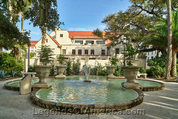St. Augustine, FL - Flagler College Fountain
