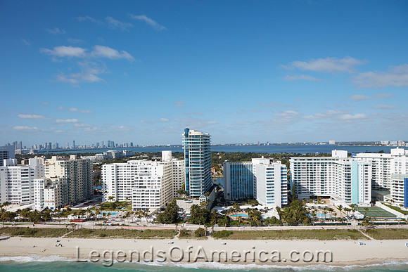 Miami Beach, FL - Aerial View Buildings - 2