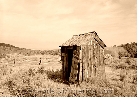 Miners Delight, WY - Privy, vintage