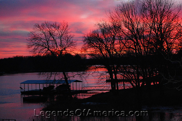 Lake of the Ozarks, MO - January Sunset