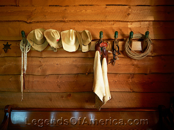 North Park, CO - Boettcher Fort Lodge Hat Rack