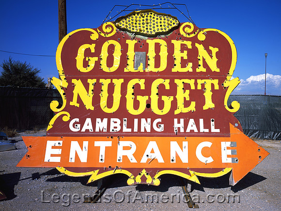 Las Vegas, NV - Neon Boneyard Golden Nugget Sign.