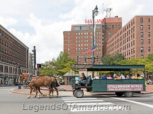 Portland, ME - Horse-drawn Tourist Carriage