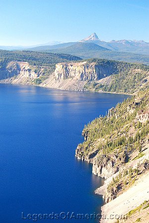 Klamath County, OR - Mt. Thielson and Crater Lake