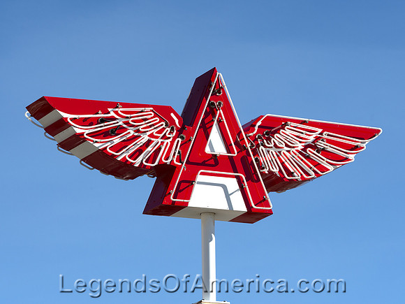 Truckee, CA - Flying A Service Sign