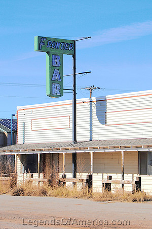 Moriarty, NM - Frontier Bar Sign